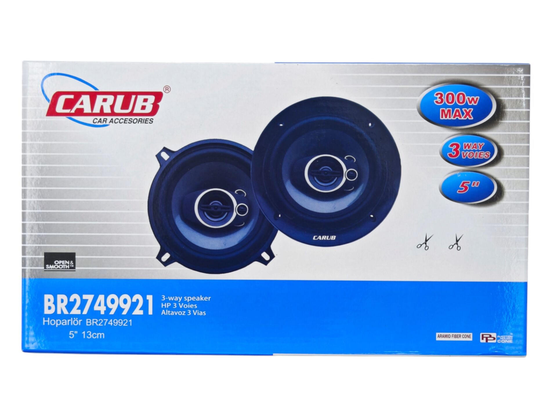 BR2749921 Carub 300w 13cm Kapaksız Hoparlör