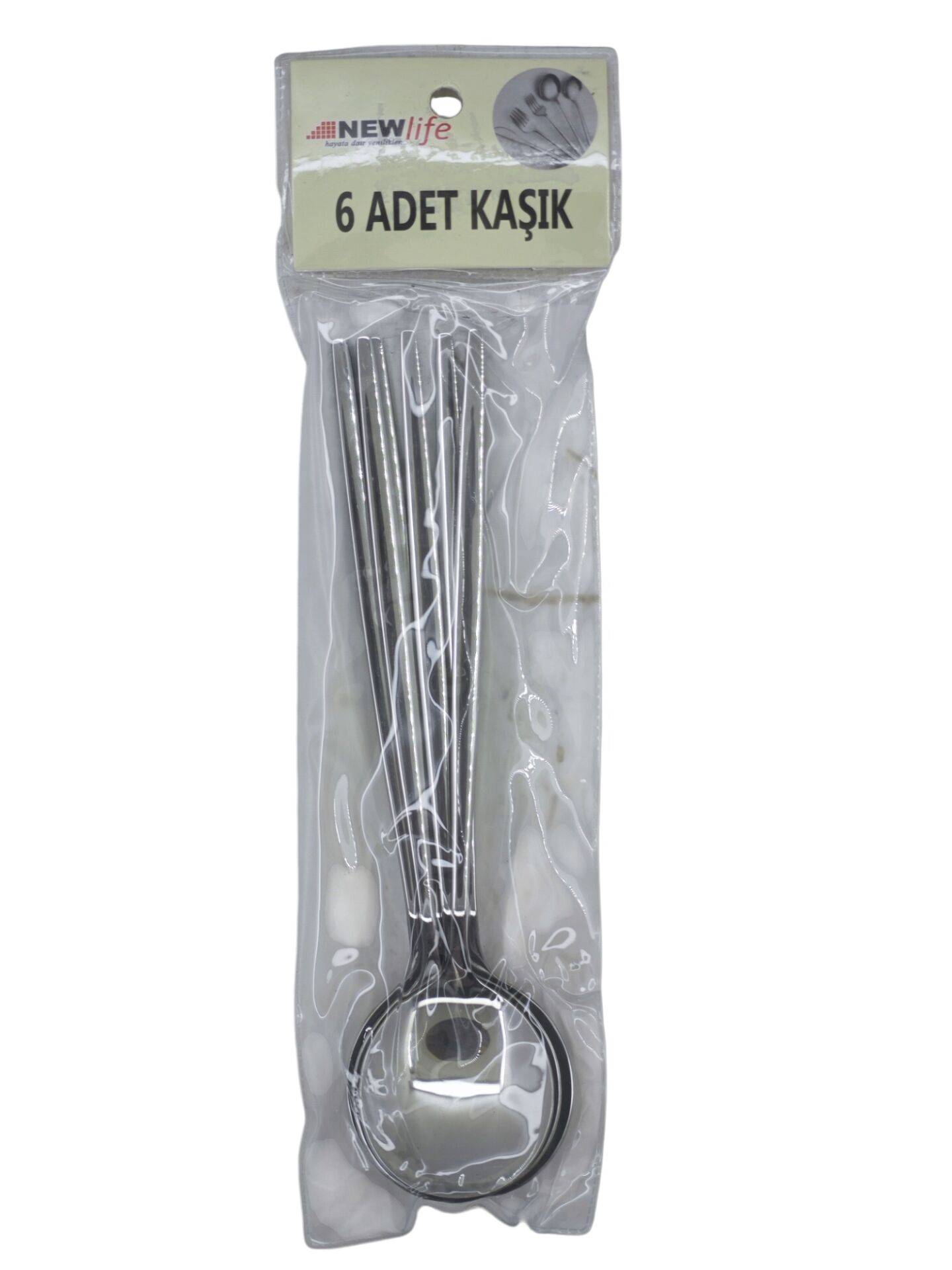 CLKN-2312 Newlife Gümüş Yemek Kaşığı 6lı