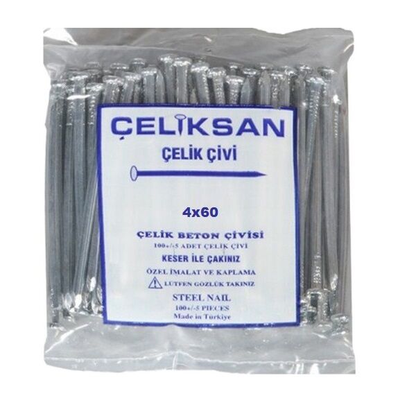 018052 Çeliksan Çelik Çivi 4*60 (Beton)