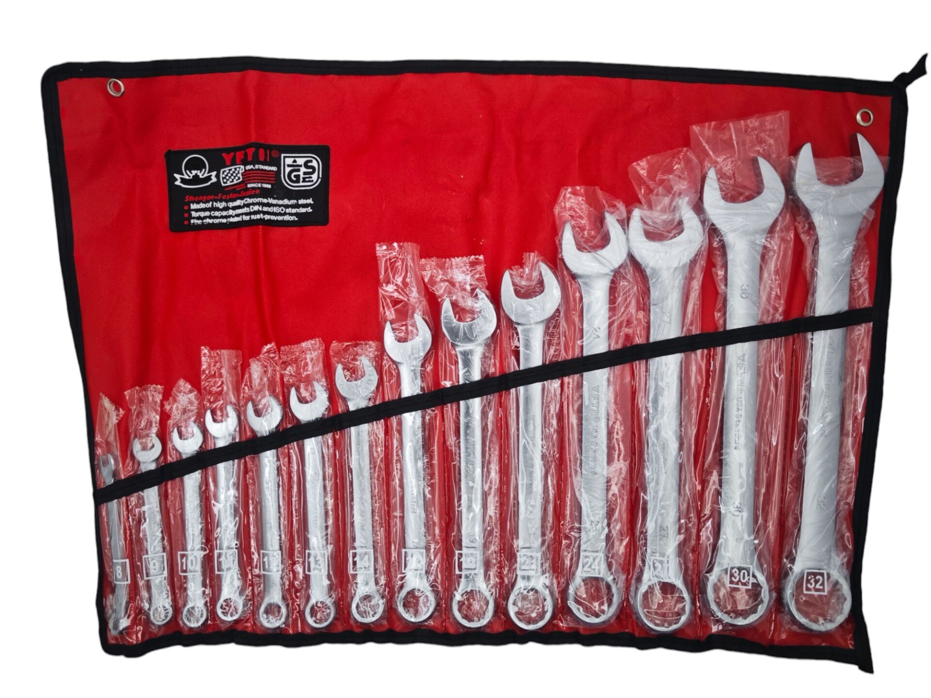 05155 Yeti Kombine Anahtar Seti 14lü 8-32mm
