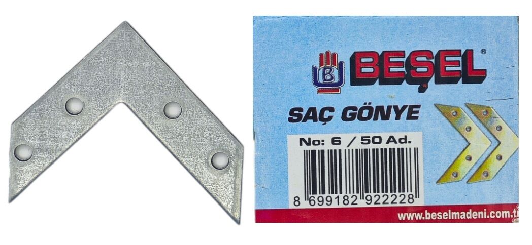 G 0001 Beşel Saç Gönye No 6 - Kalın