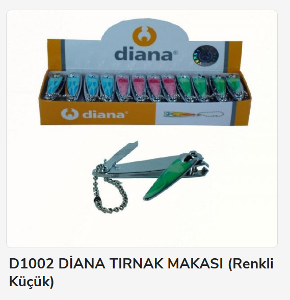D1002 Diana Tırnak Makası (Renkli Küçük)