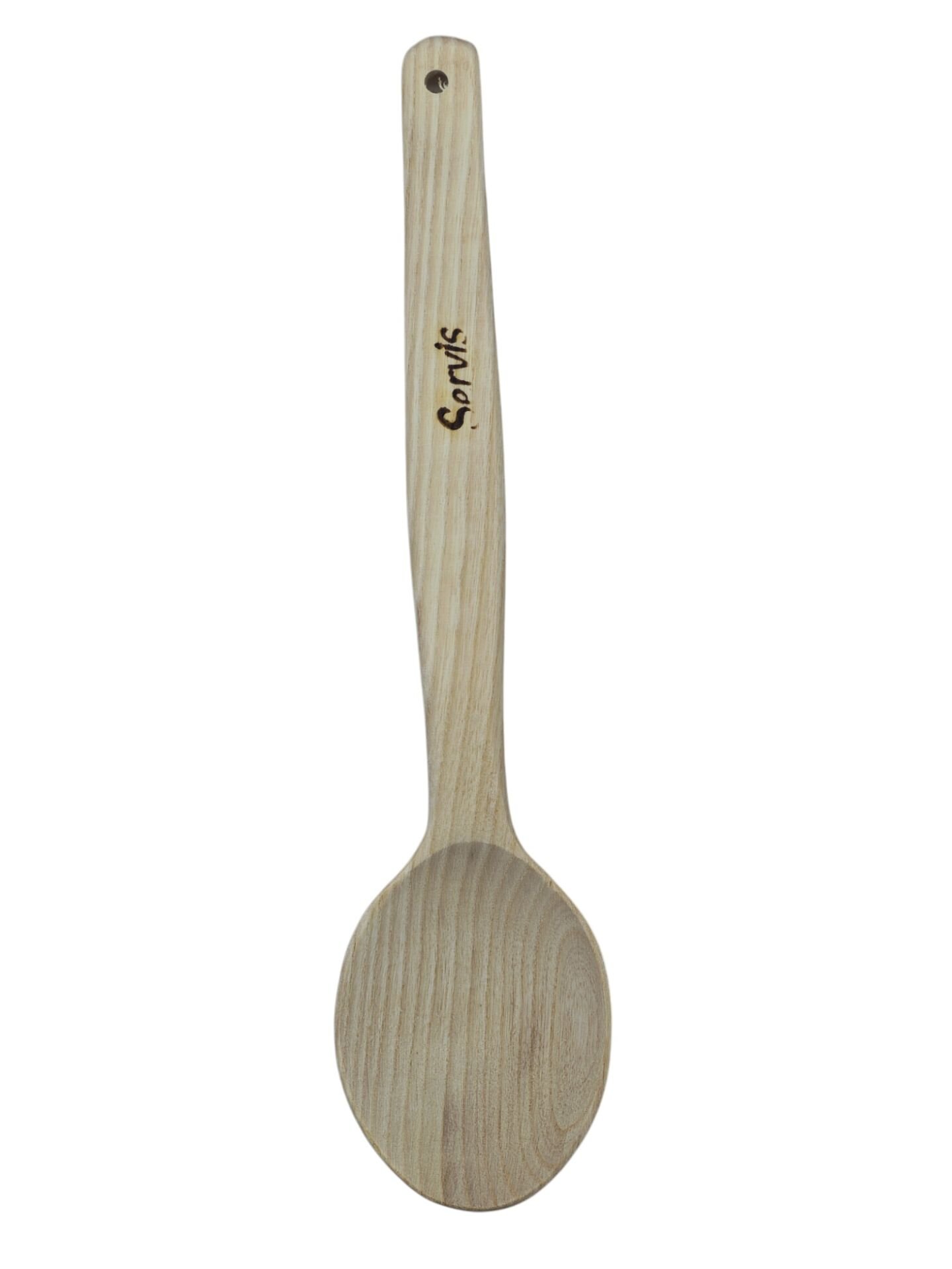 01754 Servis Ahşap Sade Kaşık 31cm