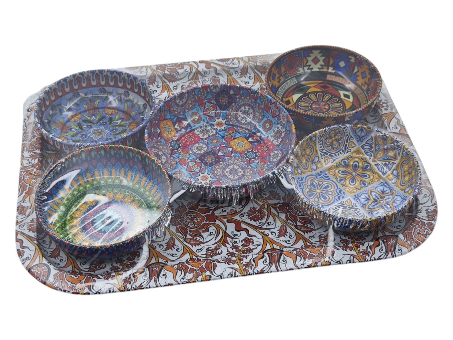 53-130 Özcan 5li Metal Çerezlik - Mandala