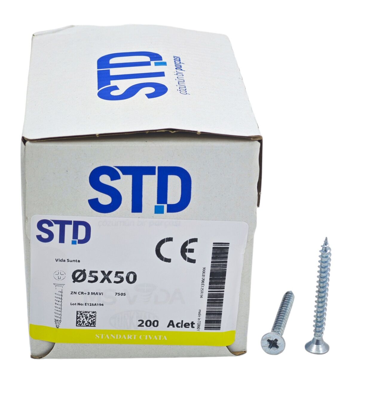 5050 STD 5*50mm Sunta Vidası 200lü