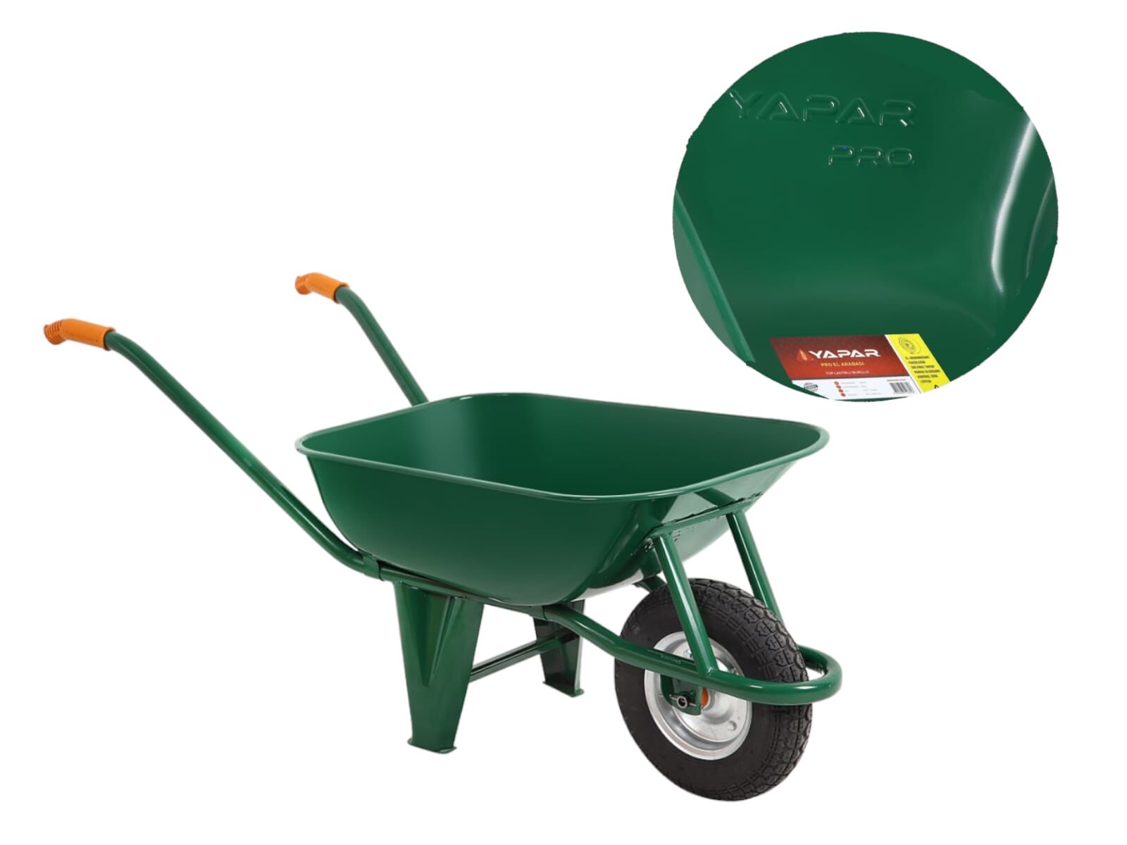 51631 Yapar Pro El Arabası - Burçlu - Şişme Lastik