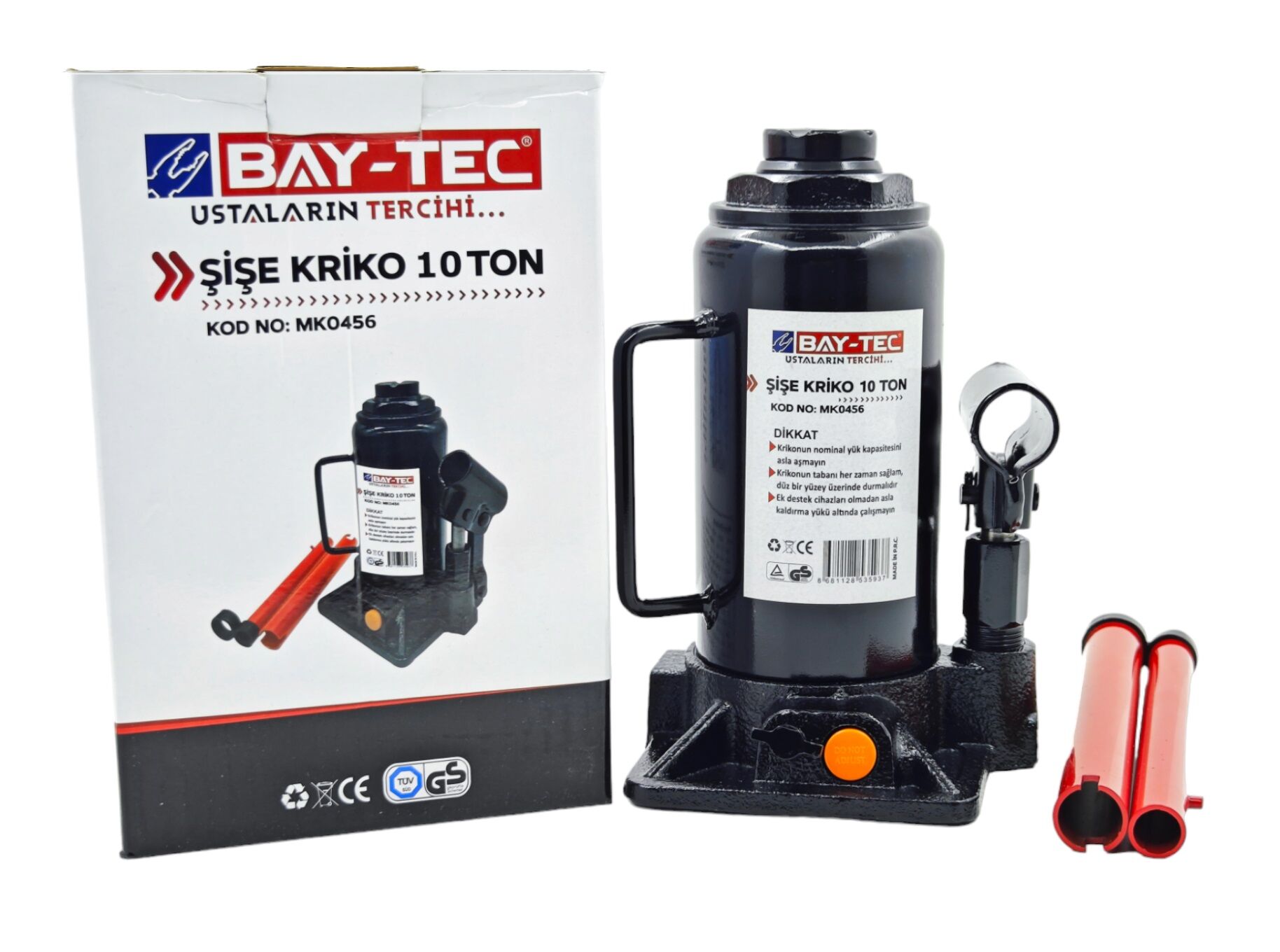 Mk0456 Bay-Tec Şişe Kriko 10 Ton