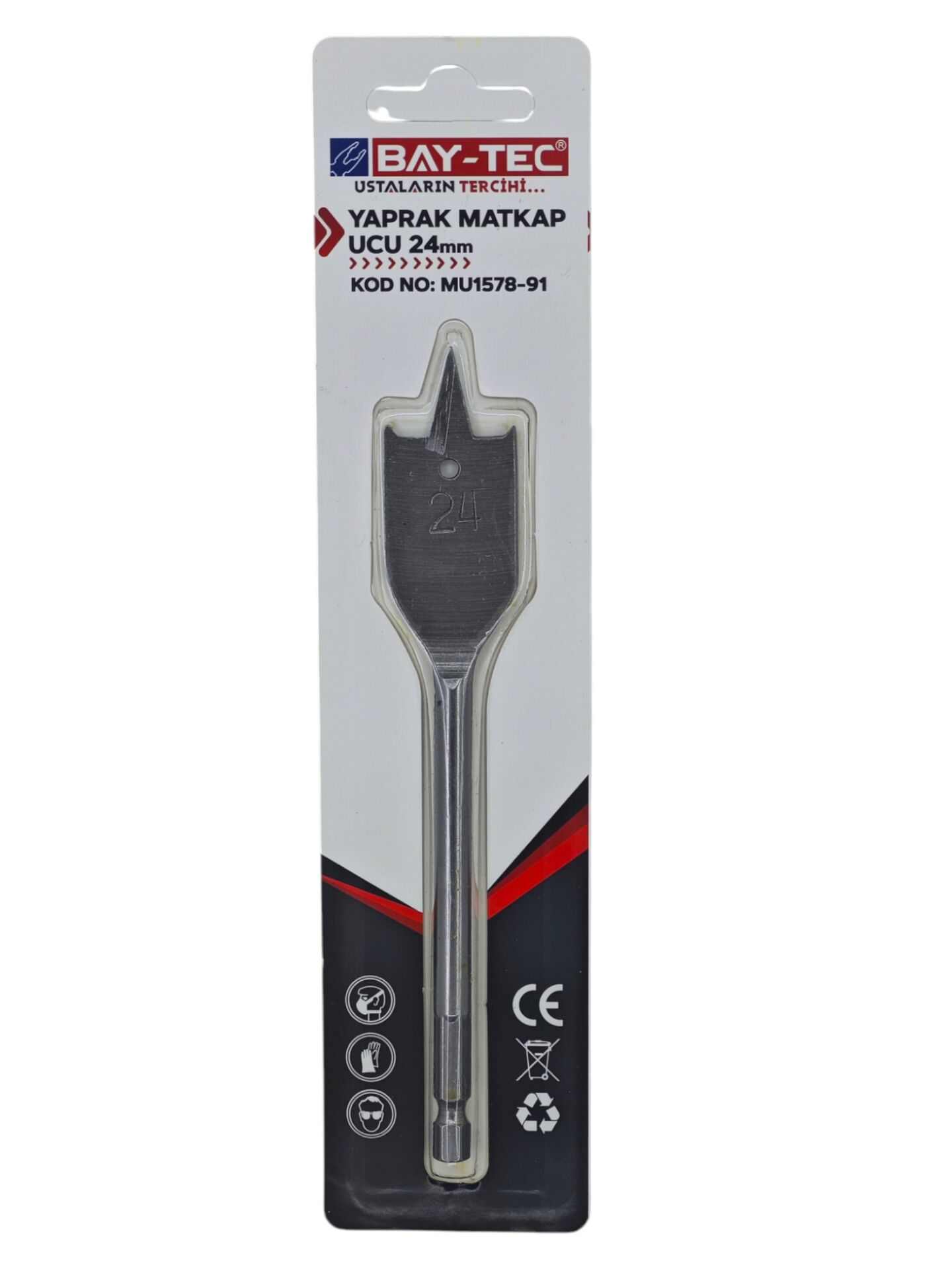 MU1578-91 Bay-Tec Yaprak Matkap Ucu 24mm