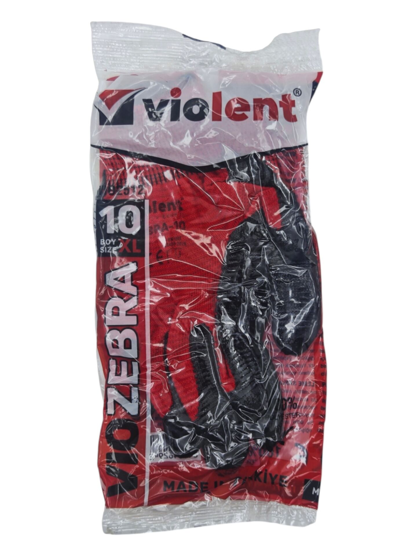 VIO2512 Violent Kırmızı/Siyah VioZebra Eldiven 10''