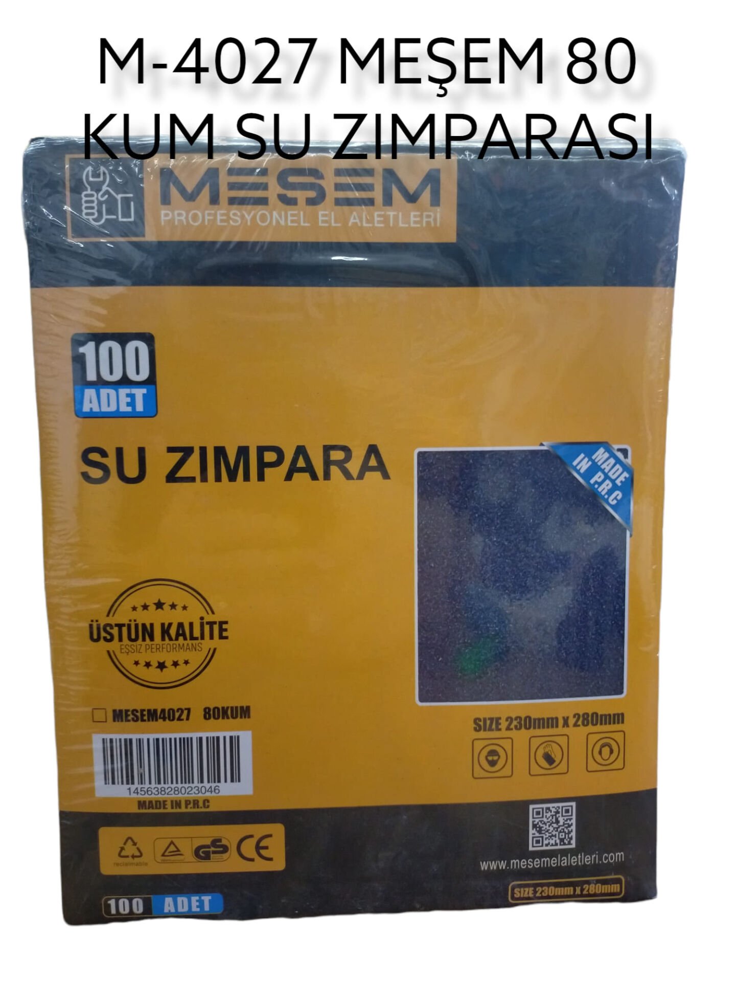 M-4027 Meşem 80 Kum Su Zımparası