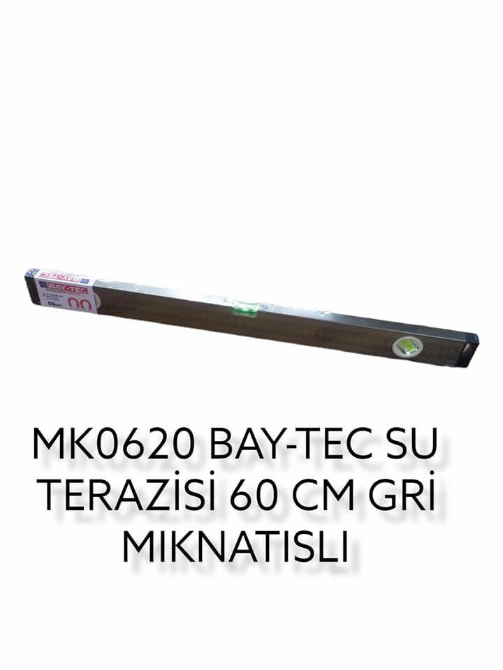 Mk0620 Bay-Tec Su Terazisi 60Cm - Gri - Miknatıslı