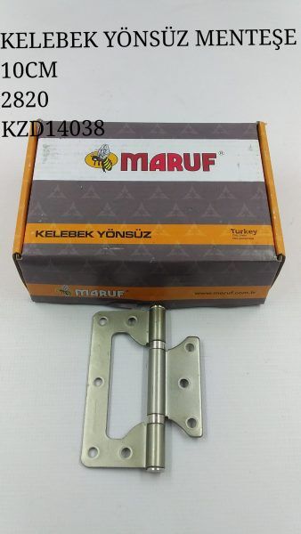 2002 Maruf Kelebek Yönsüz Menteşe 2mm 10cm - Saten