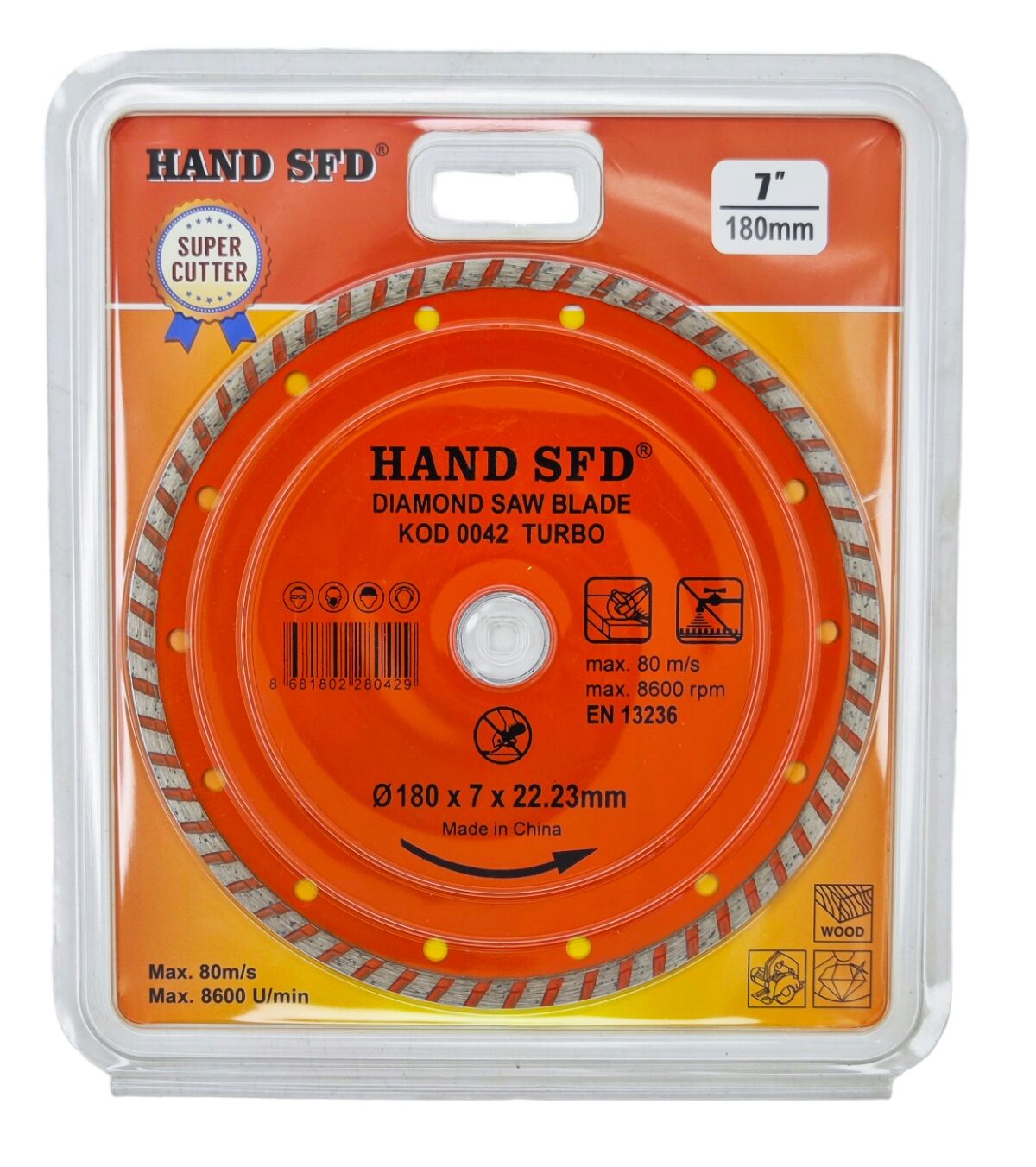 0042 Hand Sfd Dıamond Turbo Kesici 180Mm