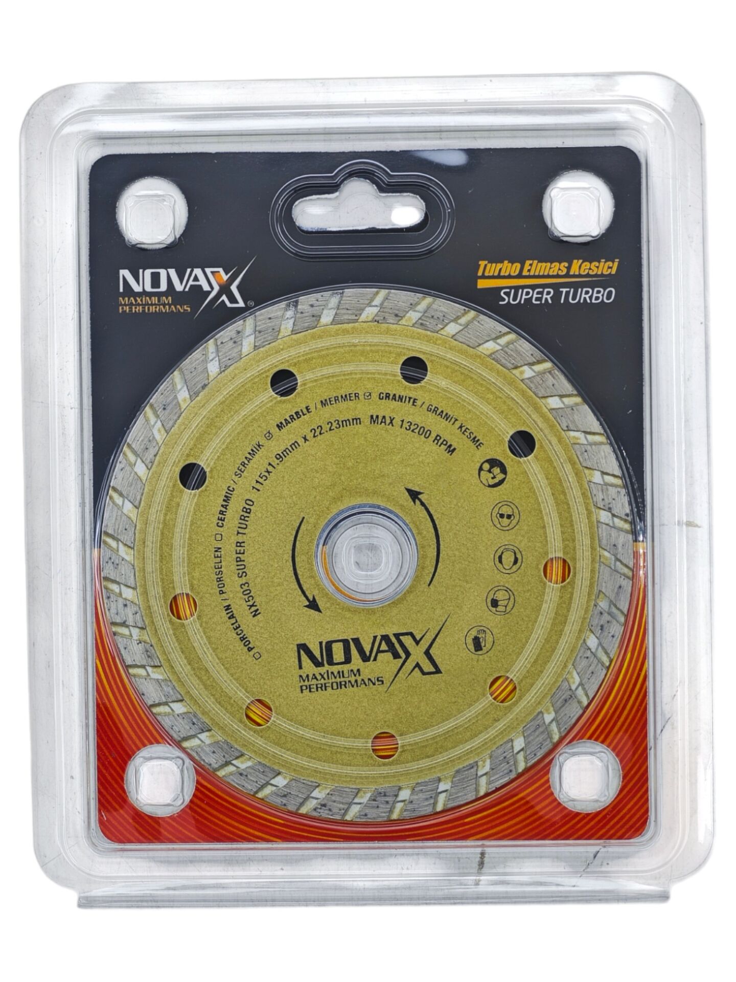 NX503 Novax Turbo Elmas Testere 115*1.9*22mm