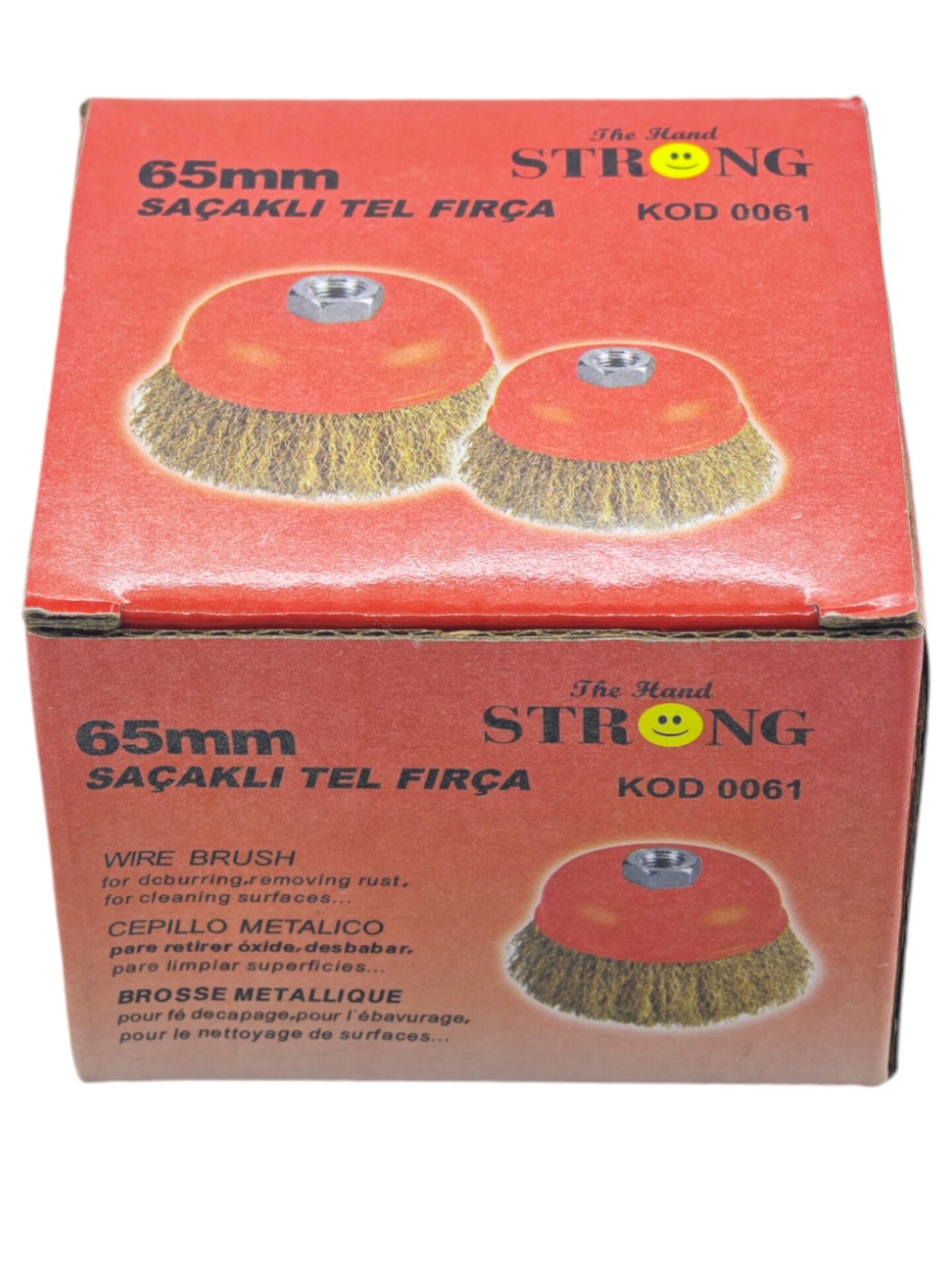 0057 Strong Saçaklı Tel Fırça 65mm