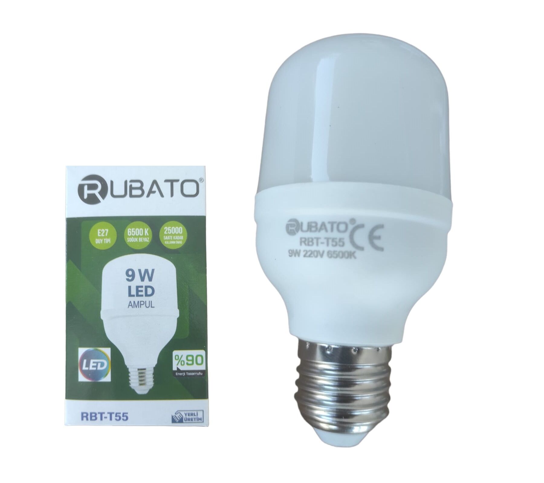 RBT-T55 Rubato E27-9W Led Ampul