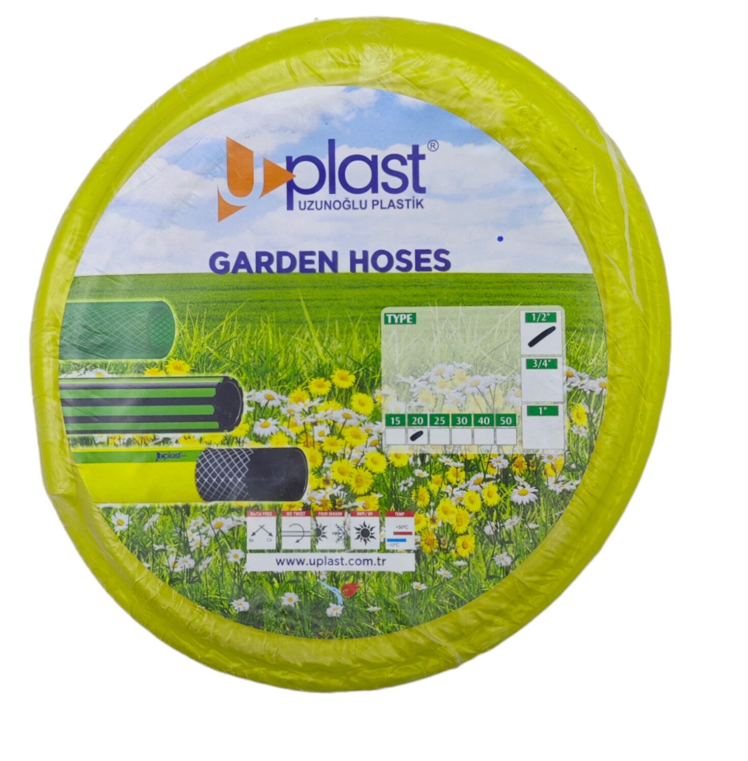 Mht-029 Uplast Silikonlu Bahçe Hortumu 1/2 20M