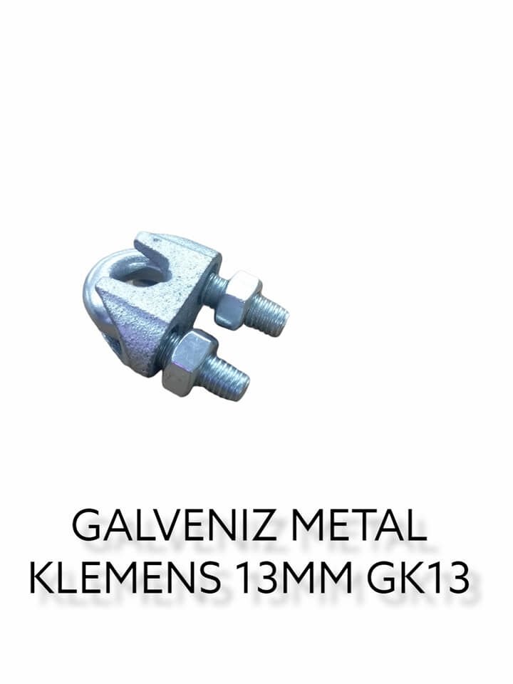 Gk13 Galvenizli Metal Klemens 13Mm