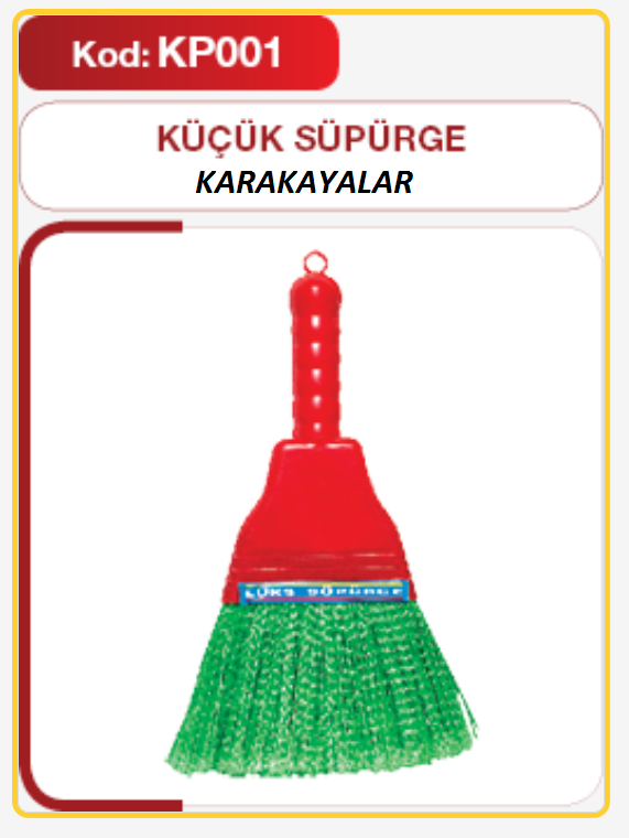 Kp 001 Karakayalar Plastik Süpürge - Küçük