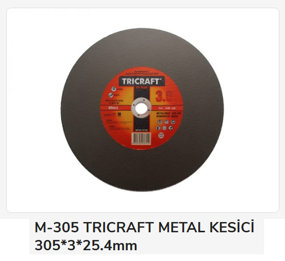 M-3305 Trıcraft Metal Kesici 305*3*25.4Mm