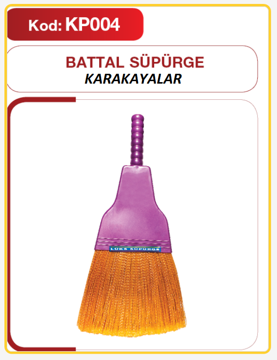 KP 004 Karakayalar Plastik Süpürge - Battal