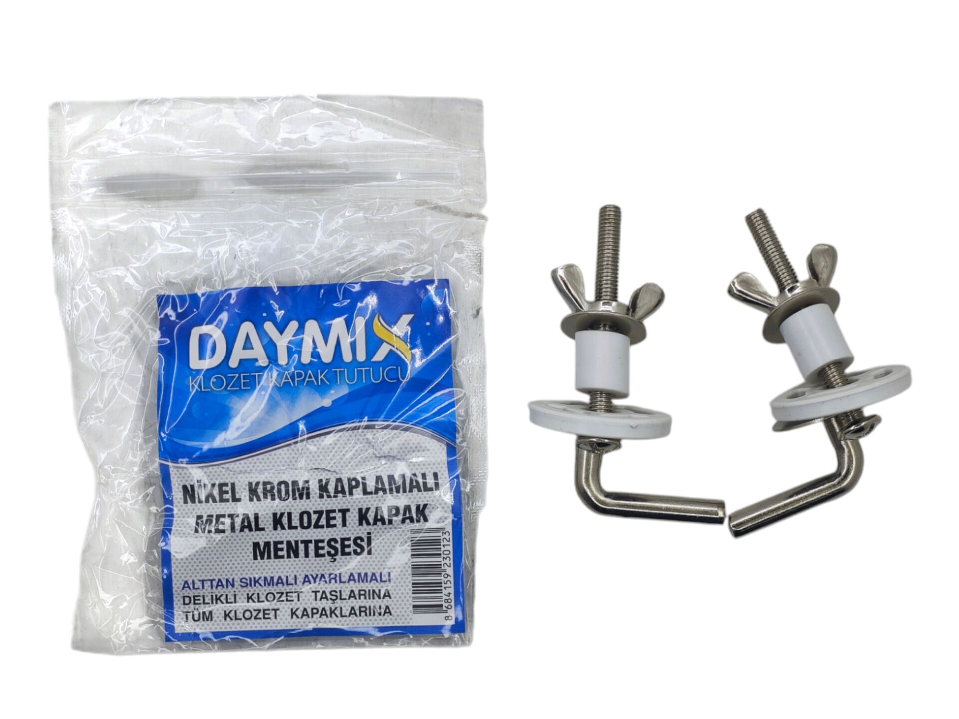 02264 Daymix Nikel Krom Kaplamalı Klozet Kapak Menteşesi