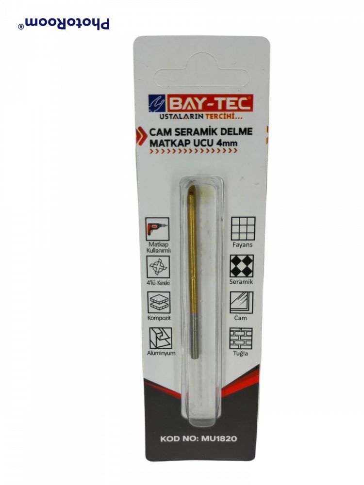 Mu1820 Bay-Tec Cam Delme Matkap Ucu 4Mm