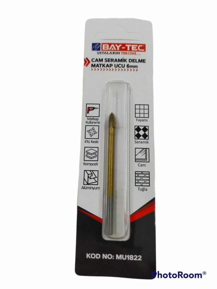Mu1822 Bay-Tec Cam Delme Matkap Ucu 6Mm