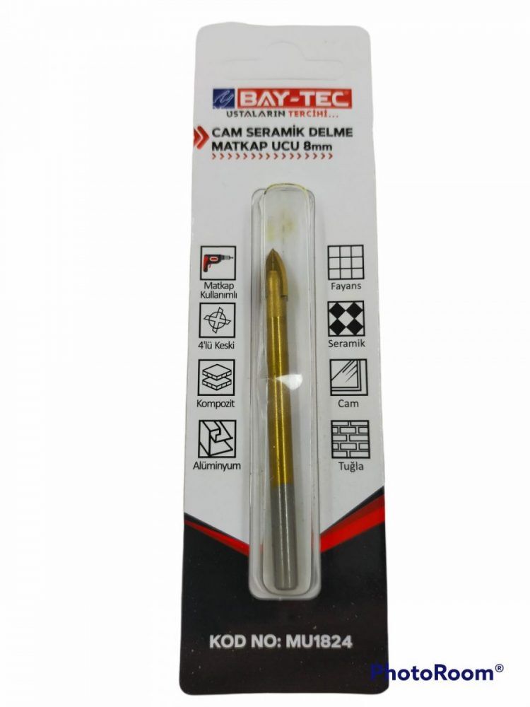 Mu1824 Bay-Tec Cam Delme Matkap Ucu 8Mm