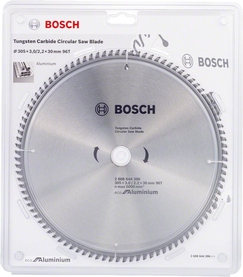 2608644396 Bosch Eco Alüminyum Daire Testere 96T 305*30Mm