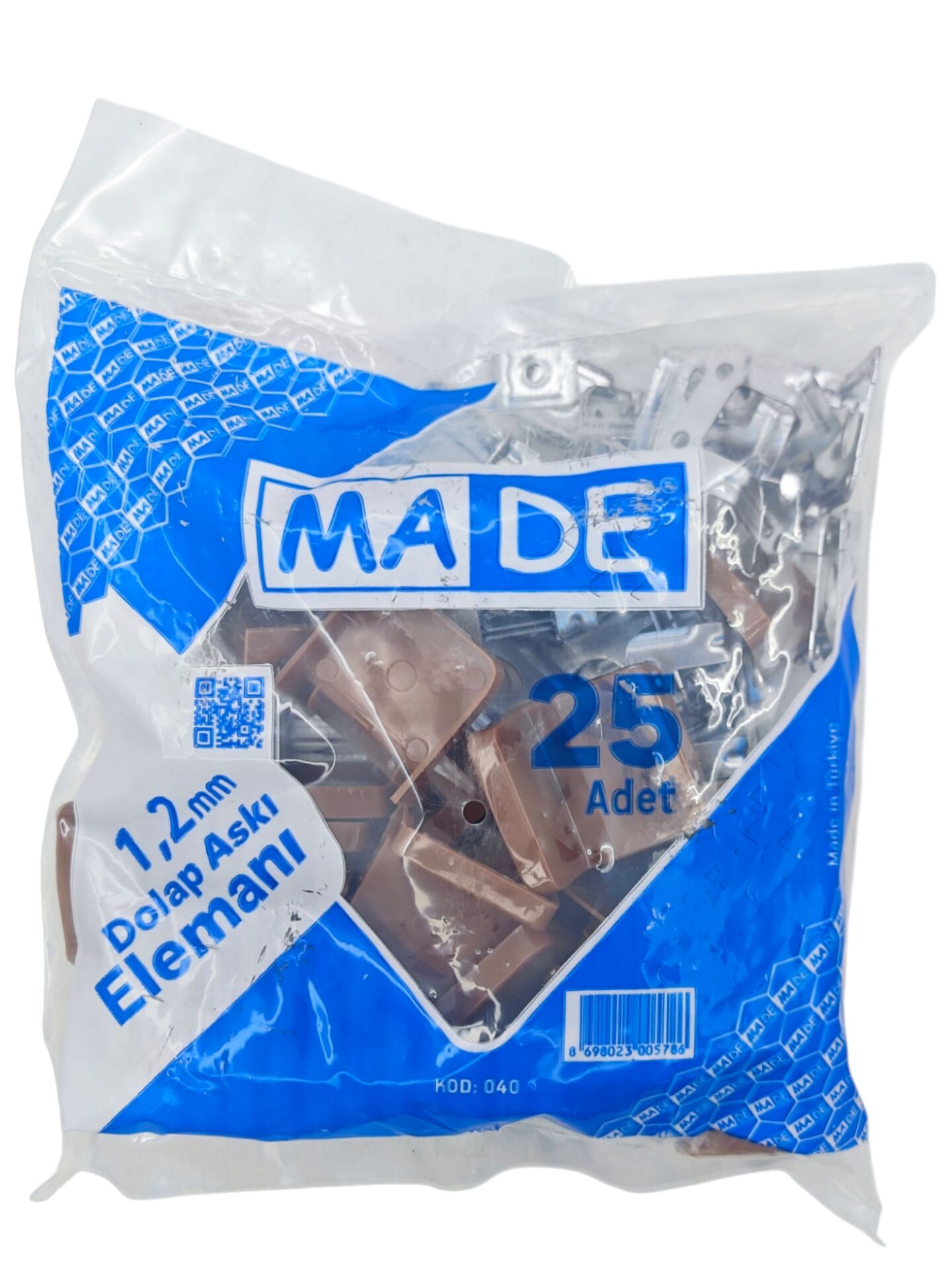040 Made L Tipi Lüks Dolap Askı Elemanı - Kahve