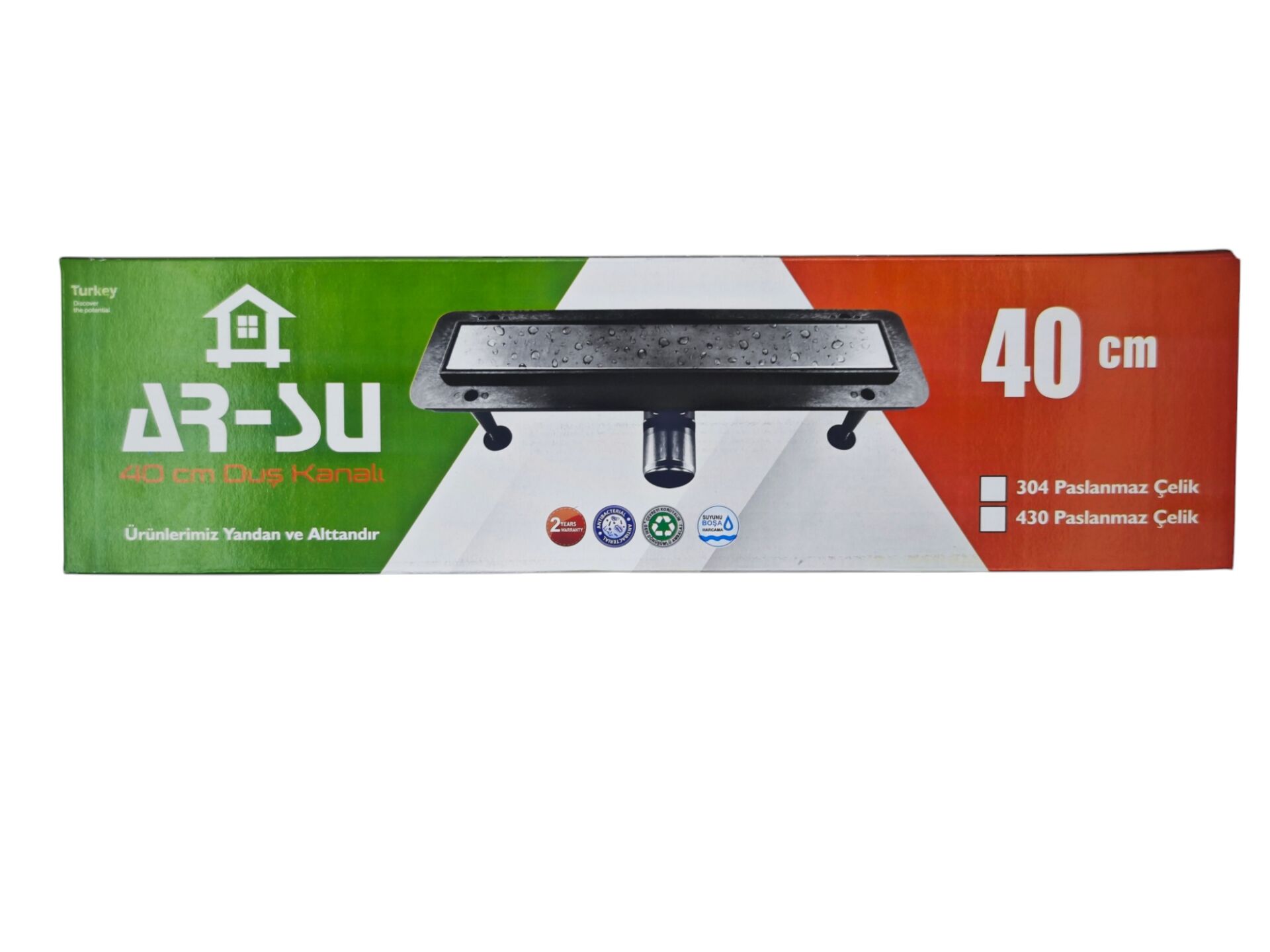 6606 AR-SU Pipe Duş Kanalı 40cm
