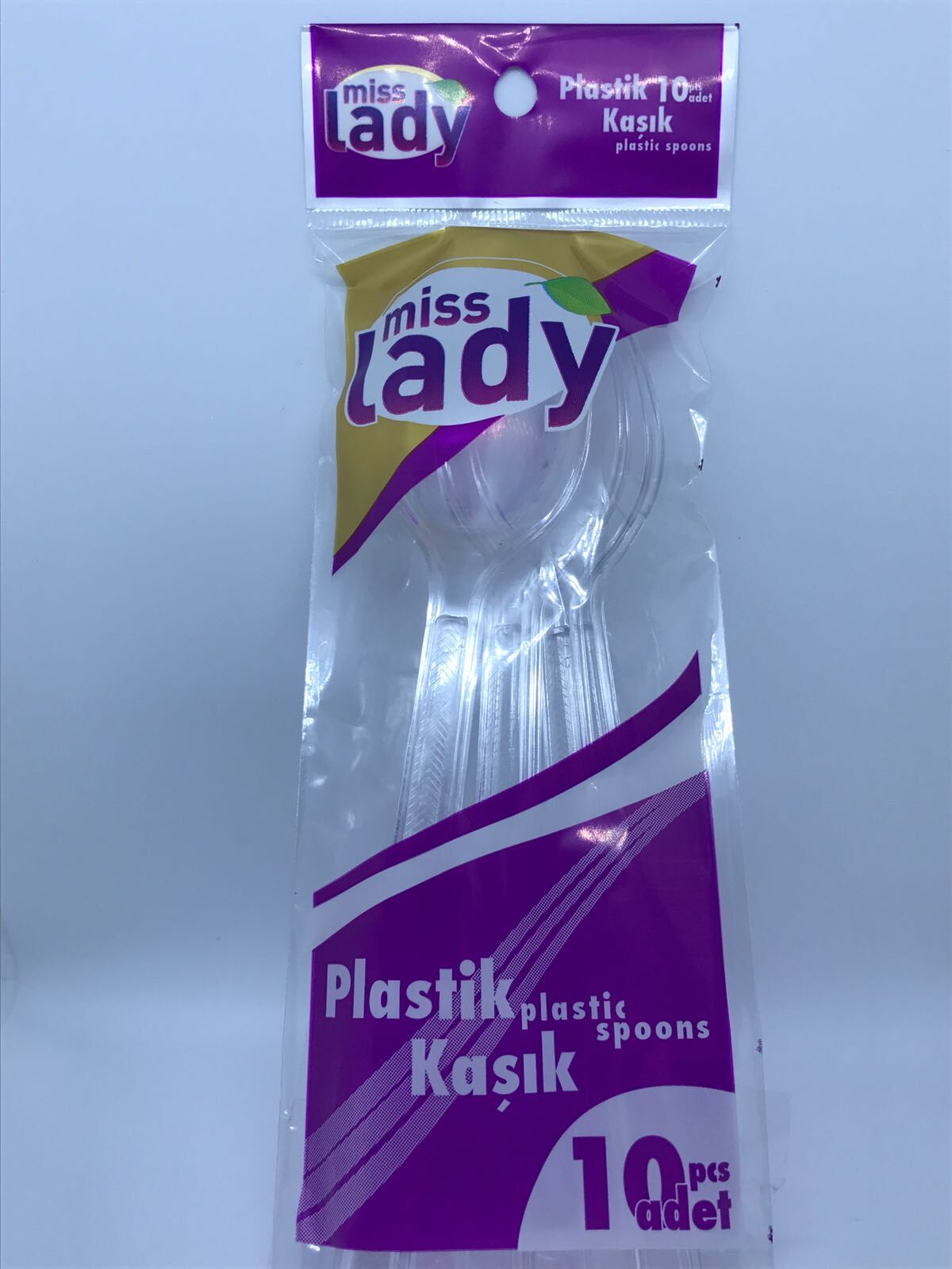 1038 Miss Lady Plastik Kullan At Kaşık 10Lu
