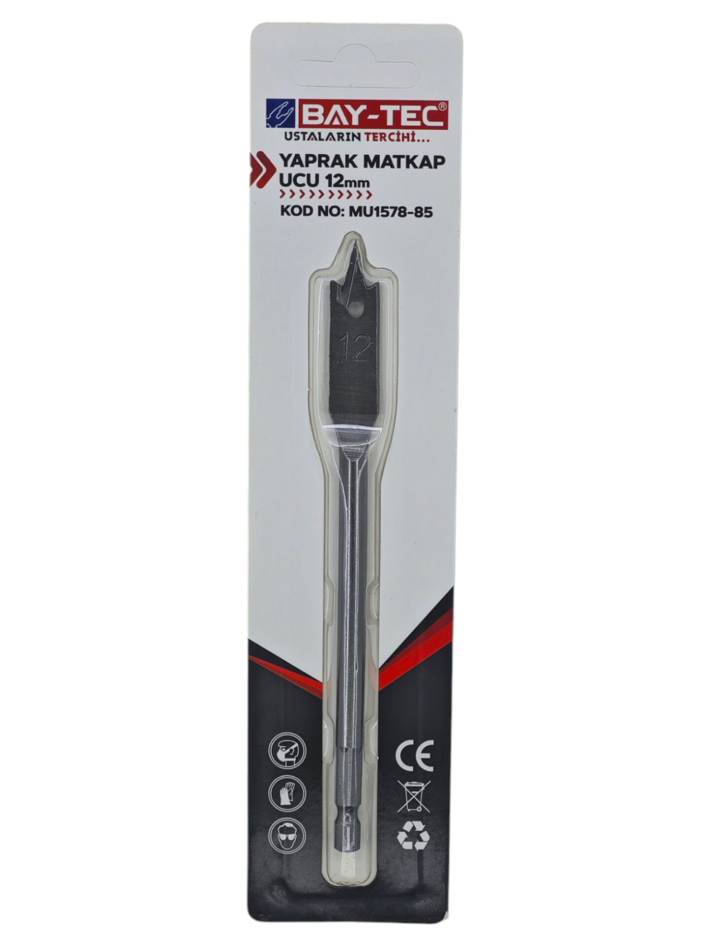 MU1578-85 Bay-Tec Yaprak Matkap Ucu 12mm