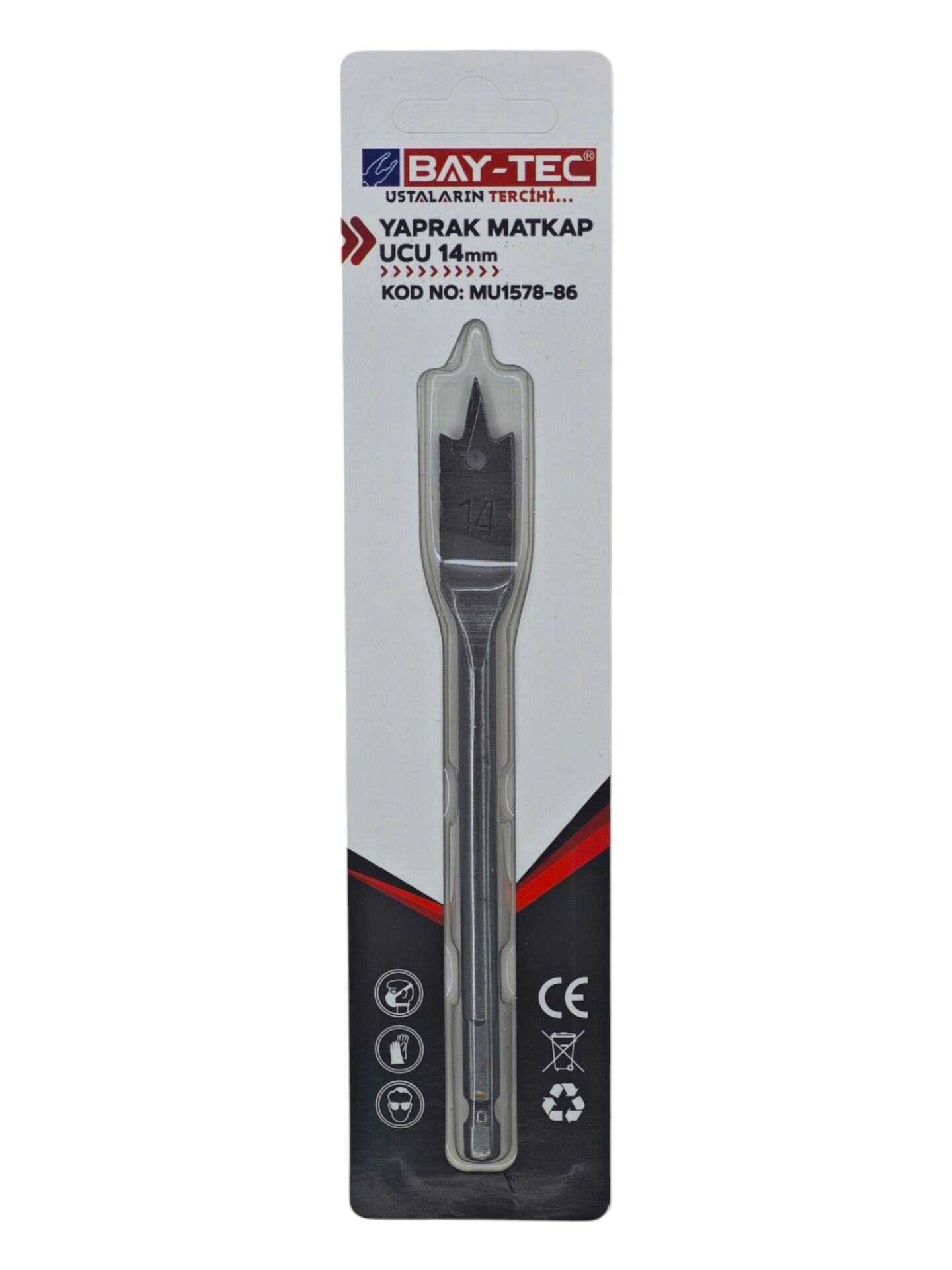 MU1578-86 Bay-Tec Yaprak Matkap Ucu 14mm