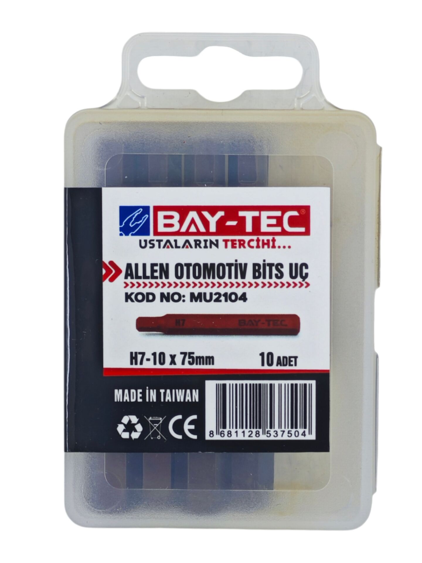 MU2104 Bay-Tec Allen Otomotiv Bits Uc H7-10*75mm