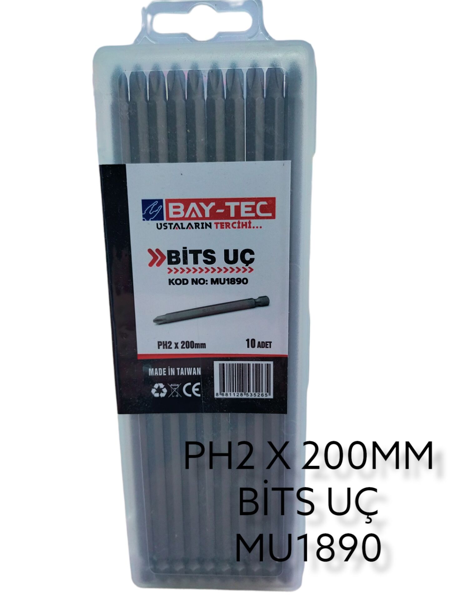 Mu1890 Bay-Tec Yıldız Bits Uç Ph2*200Mm