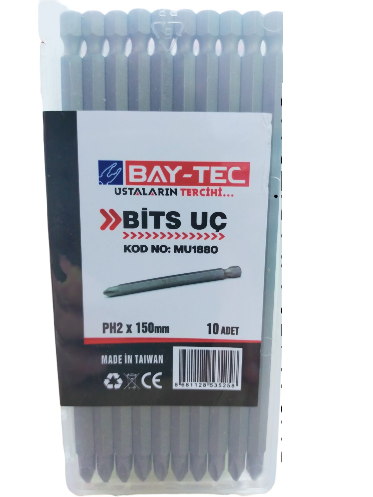 MU1880 Bay-Tec Yıldız Bits Uç Ph2*150mm