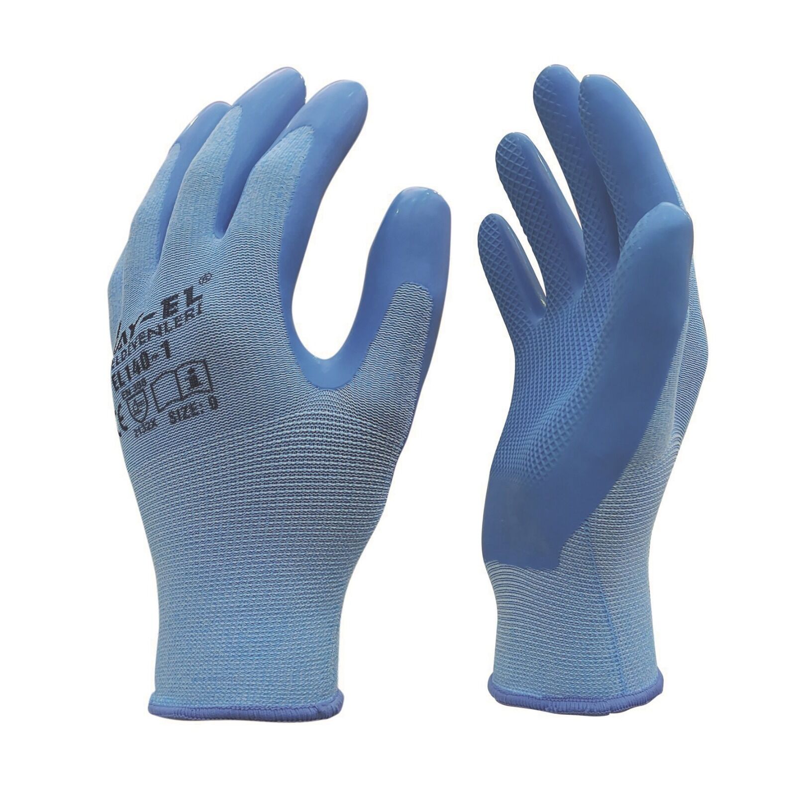 EL350 Bay-El Likralı Konfort Eldiven 1/2 9'' - Mavi/Mavi