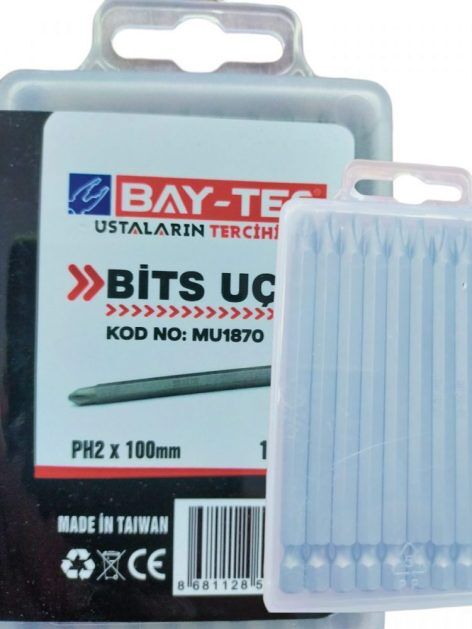 MU1870 Bay-Tec Yıldız Bits Uç PH2 100mm
