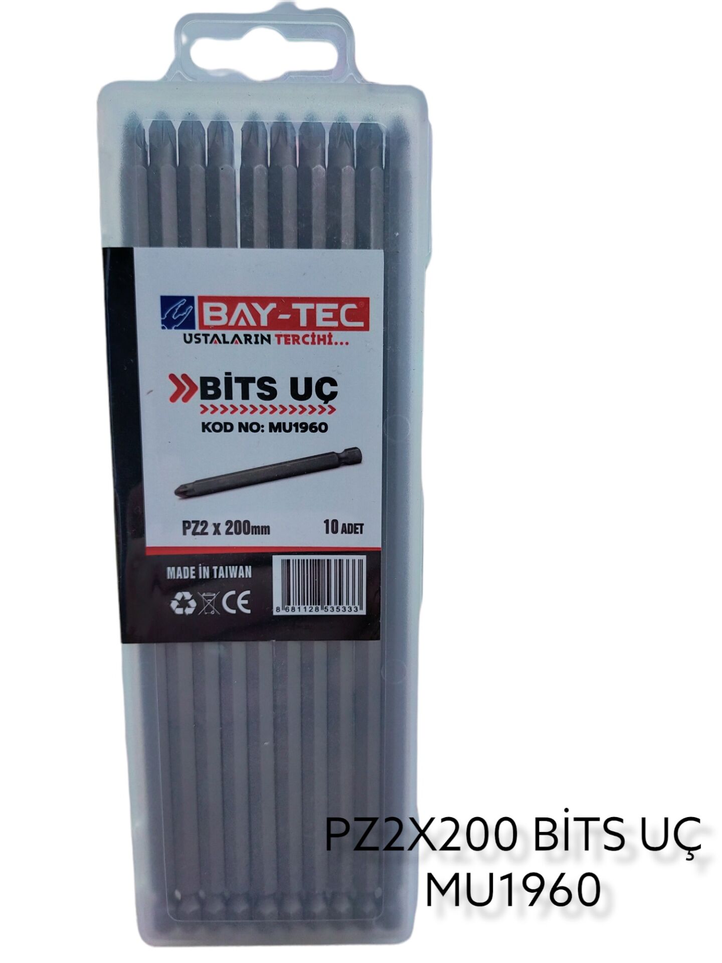 Mu1960 Bay-Tec Pozi Bits Uç Pz2*200Mm