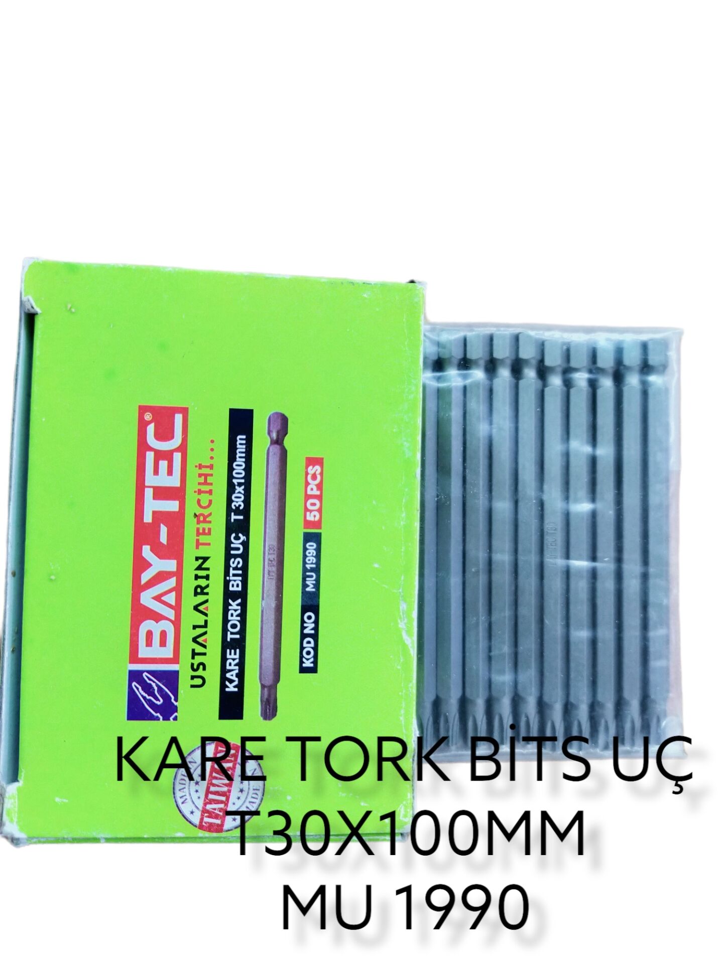 Mu1990 Bay-Tec Kare Tork Bits Uç T30*100Mm