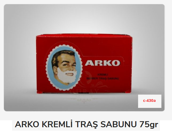C-430A Arko Kremli Traş Sabunu 75Gr