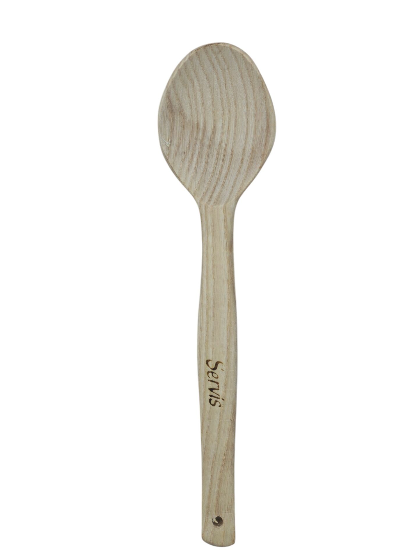 01755 Servis Ahşap Sade Kaşık 28cm