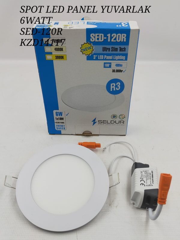 Sed-120R Seldur 6W Slım Panel Led