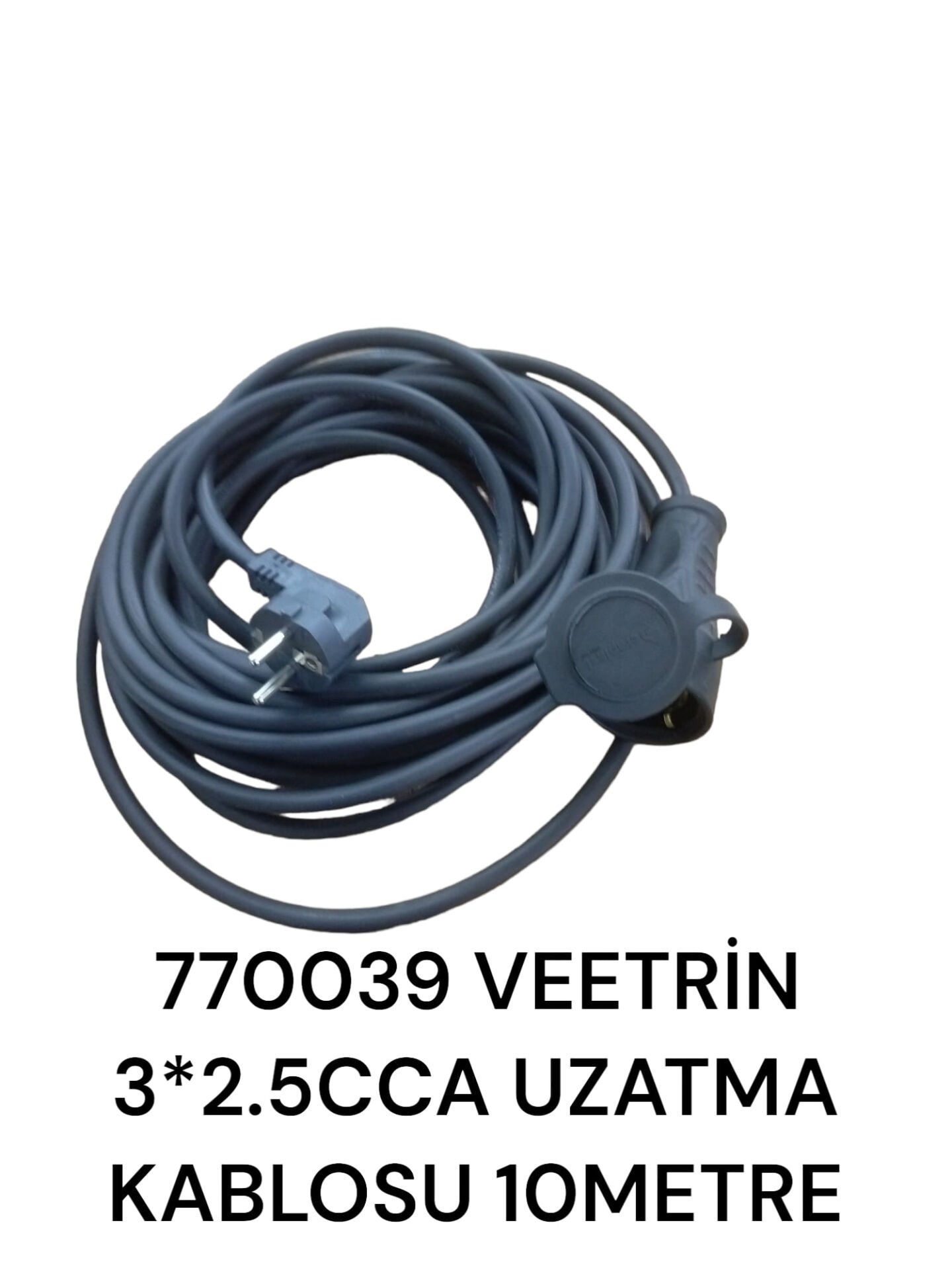 770039 Veetrin 3*2,5 Cca Uzatma Kablosu 10M - Tekli