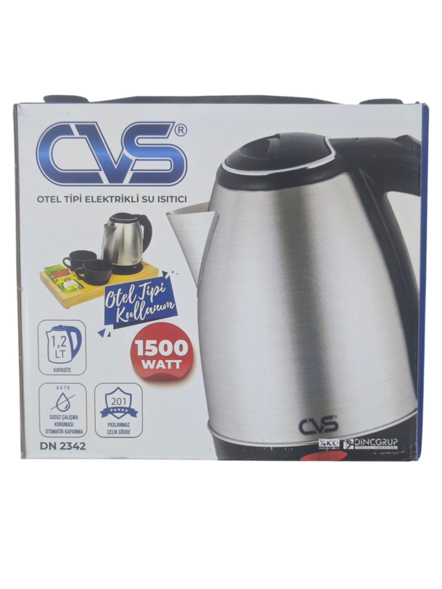 DN 2342 CVS Otel Tipi Elektrikli Su Isıtıcı - Ketil