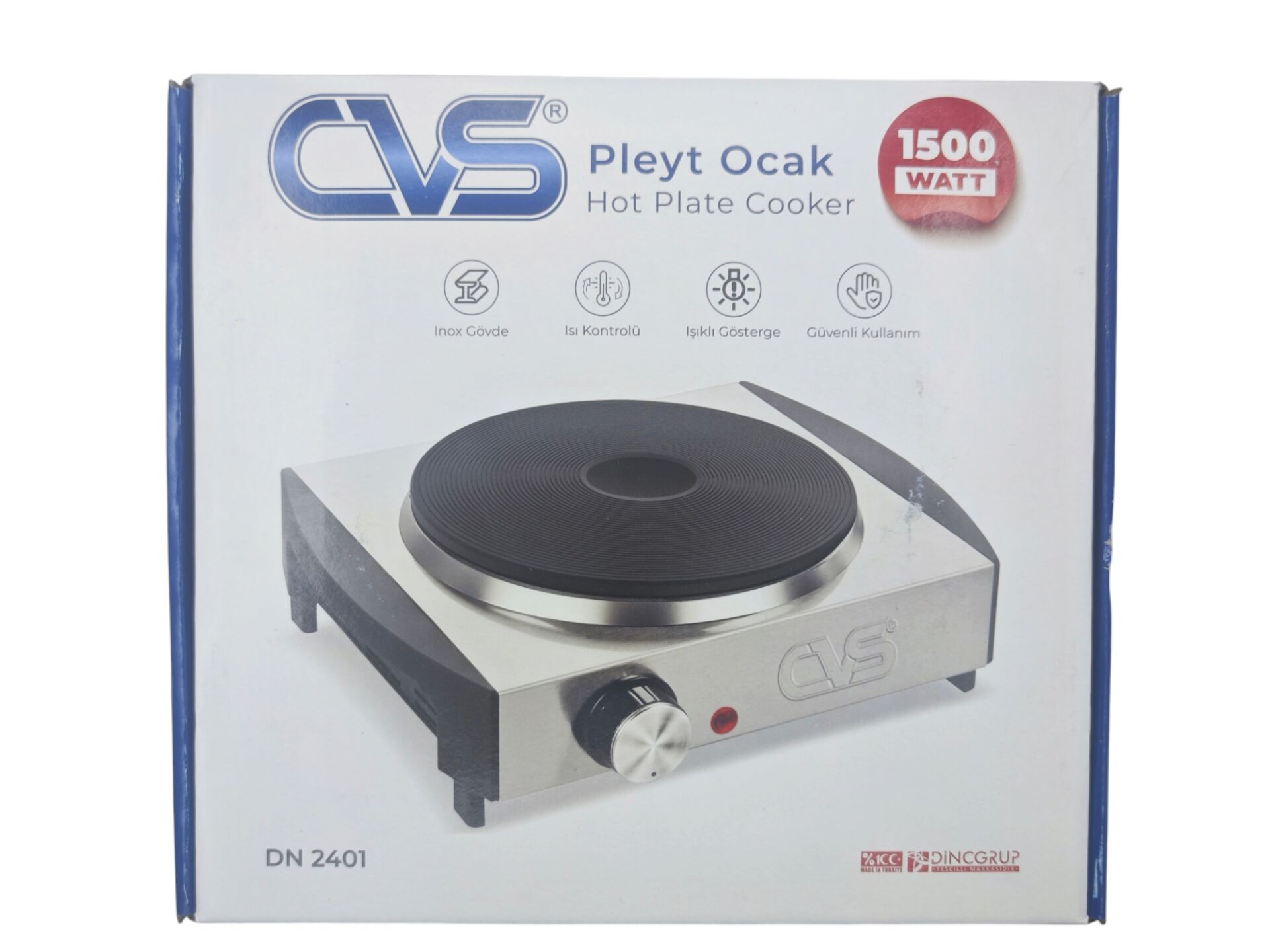 DN 2401 CVS Elektrikli Pleyt Ocak 1500W