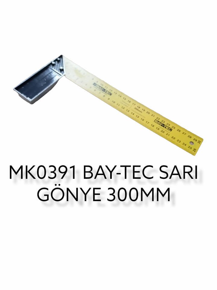Mk0391 Bay-Tec Sarı Gönye 300Mm