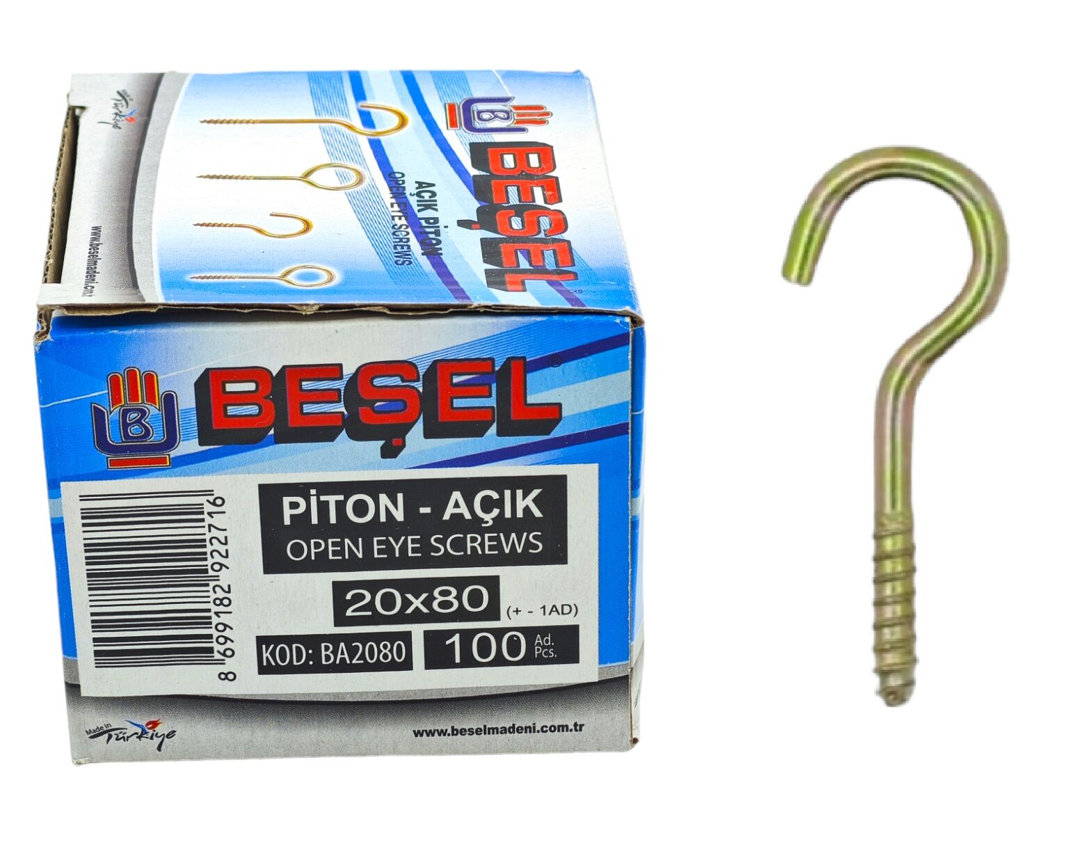 Ba2080 Beşel Piton 20*80 - Açık